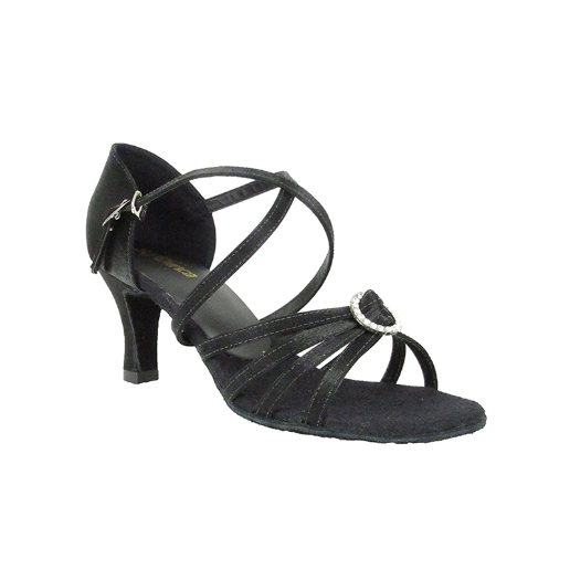 2.5” Heel Strappy Ballroom Shoe with Rhinestone Detail BL130 - Final Sale